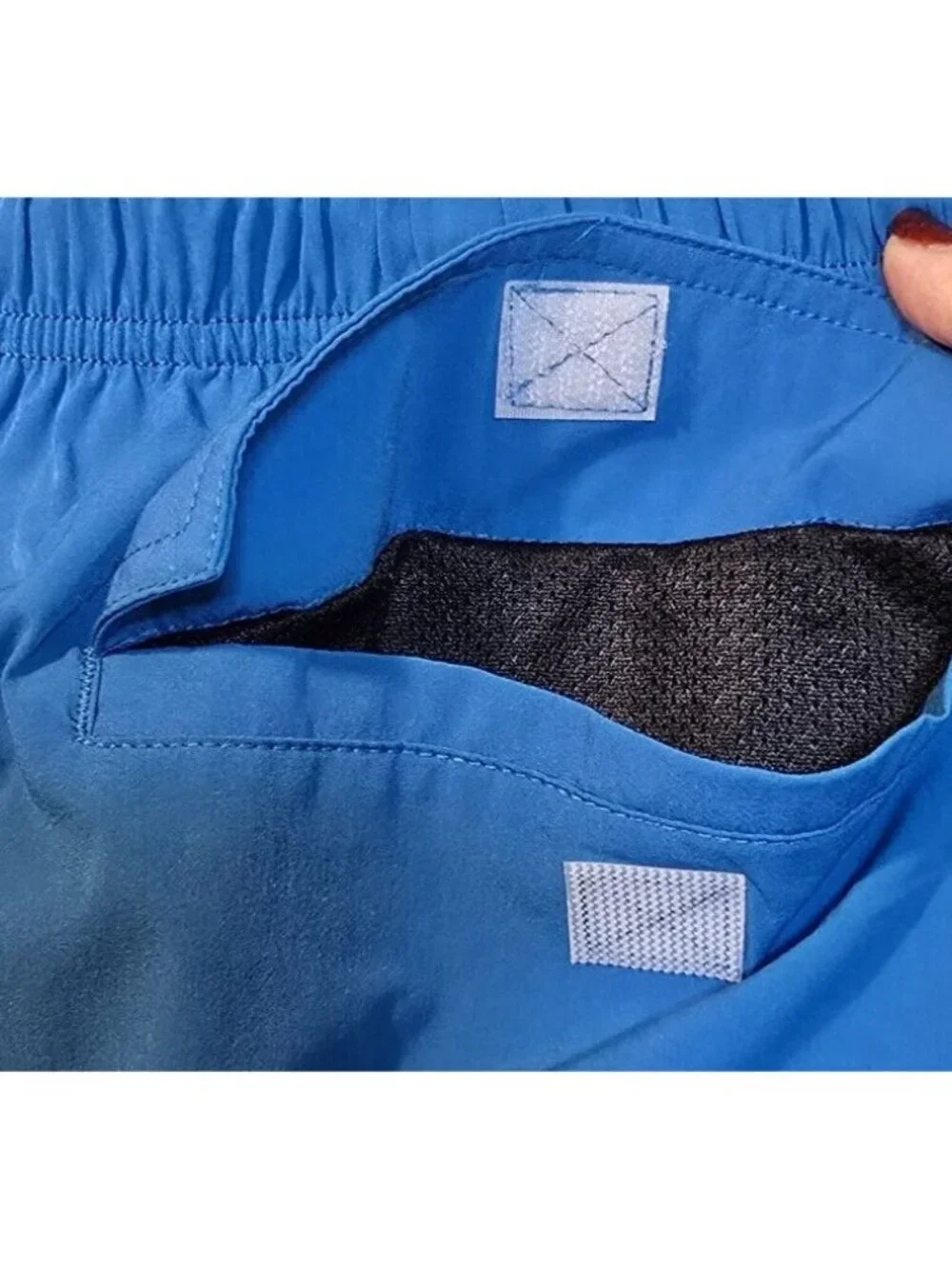 Hodo Sports Swim Trunks Pockets Lined Drawstring Blue Big & Tall Men's 3XL New